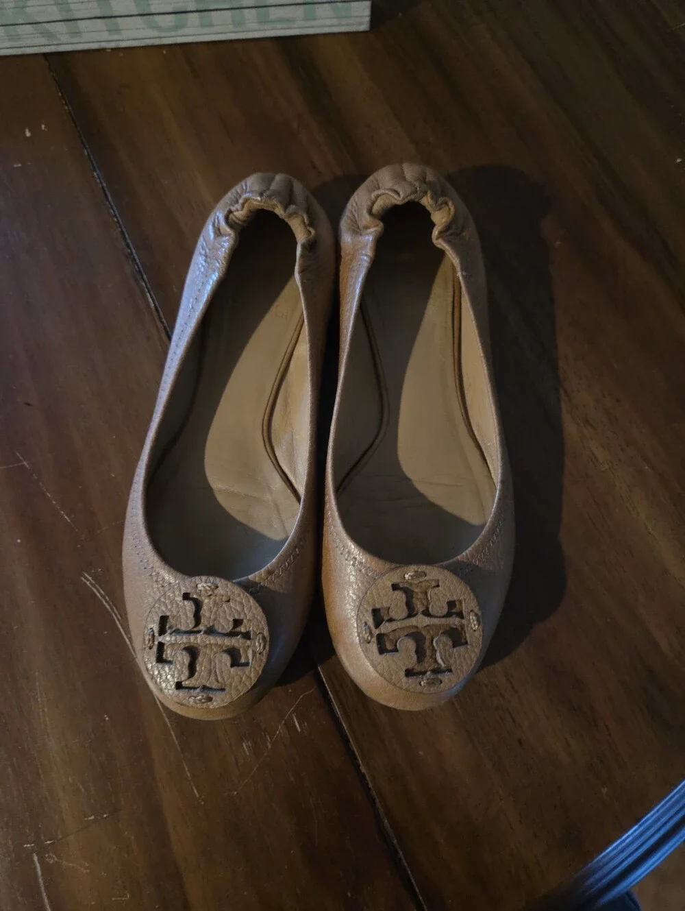 Tory Burch Tan Leather Loafers